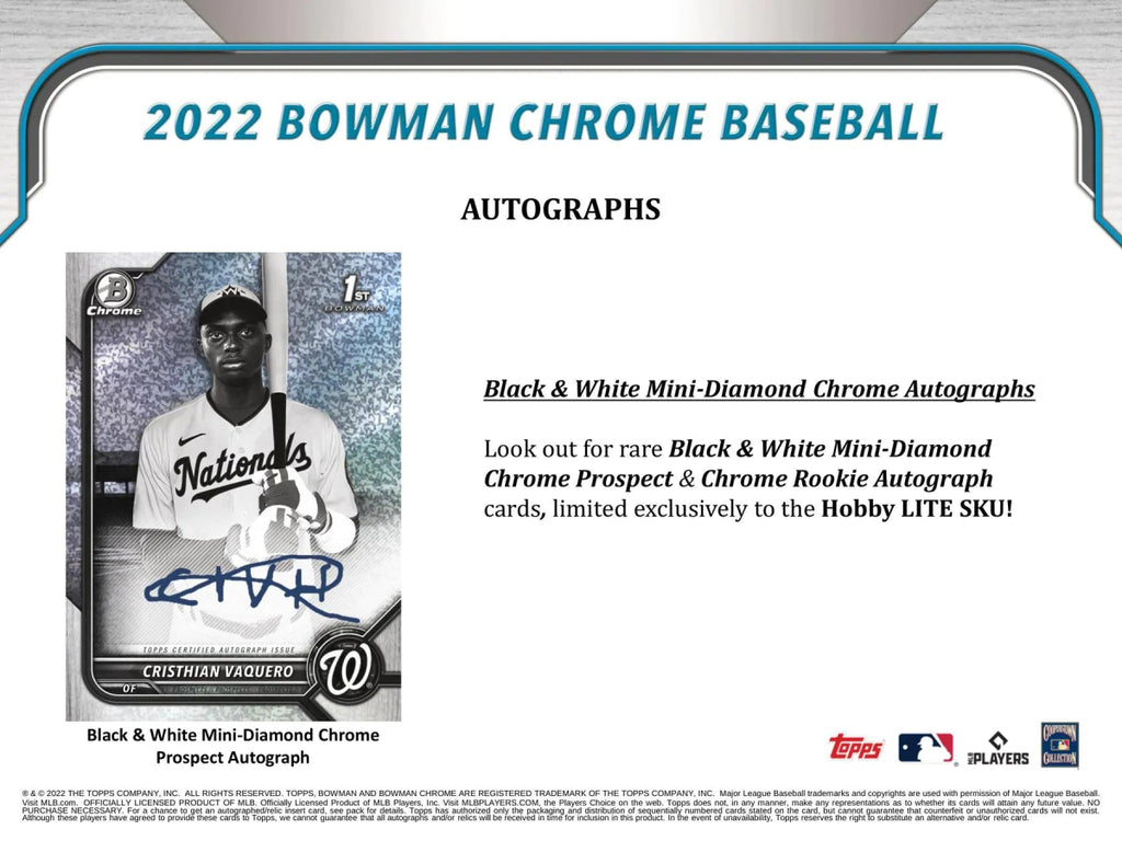 2022 Bowman Draft Baseball LITE Box - Card Exchange Sports