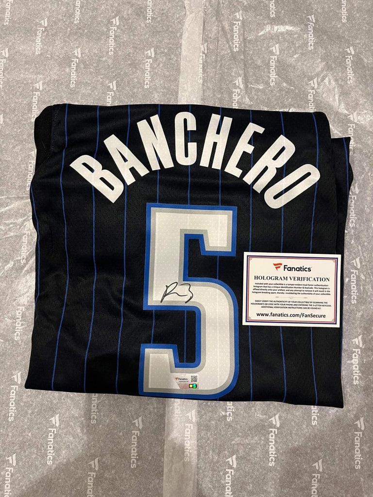 Paolo Banchero Orlando Magic Autographed Black Nike 2022-2023 Icon Swi – EJ  Cards